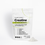 A white pouch labeled Complement Creatine with benefits like longevity, energy, brain health, muscle growth, and reproductive health, next to a small pile of white powder on a white background.