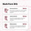 Infographic titled “Multi-Form B12” showing three forms of B12: Adenosylcobalamin, Hydroxocobalamin, and Methylcobalamin, each with structure images and “500 mcg” labels in pink boxes.