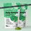 Two green and white bags of Complement Daily Green5 powder with spinach and powder images, labeled as containing spinach, moringa, chlorella, barley grass, and broccoli sprouts. “Buy 1, Get 1 Free” banner at top.