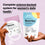 Two hands hold pouches labeled Balance and Essential from Complement. Text above reads Complete science-backed system for womens daily health on a pink background with a female gender symbol.