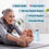 Older woman stretching on a yoga mat indoors, smiling, with a water bottle nearby. Text highlights benefits: brain and heart health, nervous system and immune support, and everyday energy.