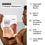 A man holds a bag of Complement Chocolate Organic Protein powder. Text highlights features: 3 heaped tablespoon serving, helps build muscle, easy to digest, no fillers, transparent ingredients, and heavy metals tested.