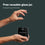 Two hands place a capsule into a black jar labeled Complement against a dark background. Text above reads, Free reusable glass jar. Included in your first order.