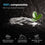 A compostable package half-buried in soil with a green sprout. Text explains the package can be composted, breaks down in 12 months, and returns nutrients to the soil. Three composting icons are at the bottom.