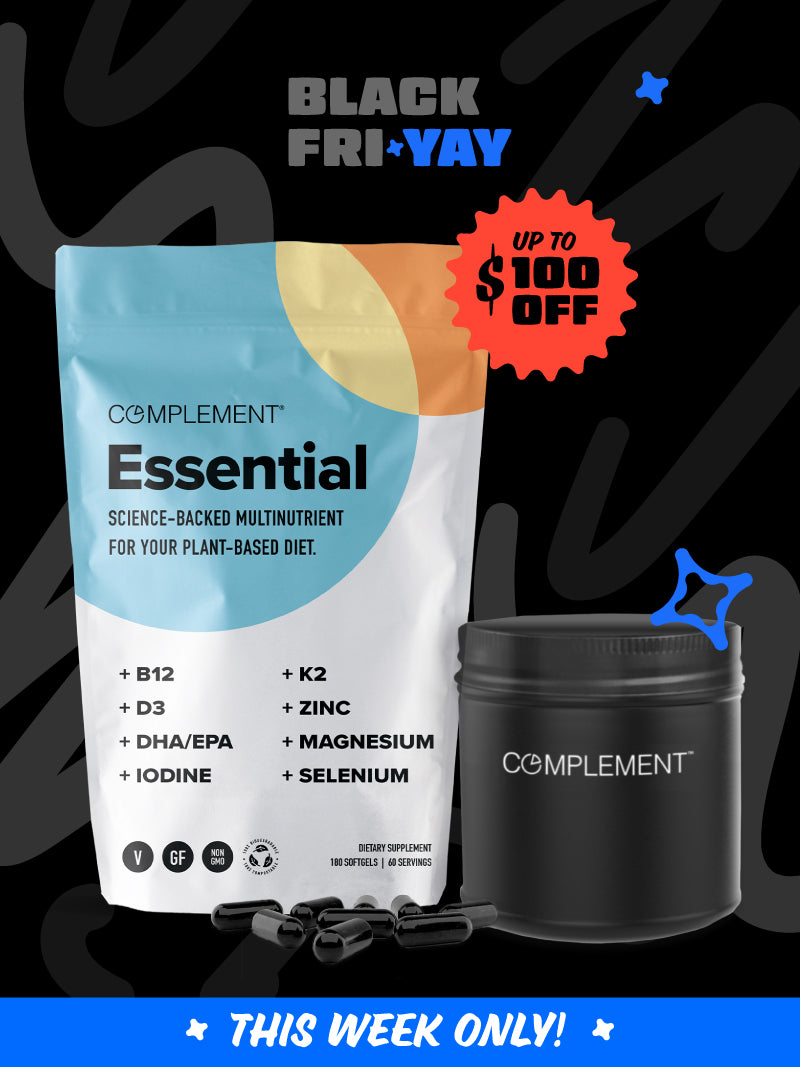 Complement Supplement Complement Essential - The Best Vegan Multivitamin for Plant-Based Eaters