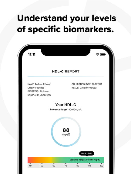 Biomarkers At Home testing understand your levels of specific biomarkers