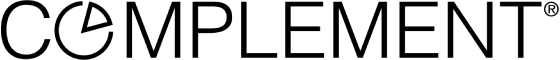 Complement Black Text Logo