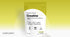 A yellow and white pouch labeled COMPLEMENT Creatine stands upright. The packaging highlights benefits such as energy, cognition, muscle growth, and reproductive health, and notes 5g servings and 100 servings per package.