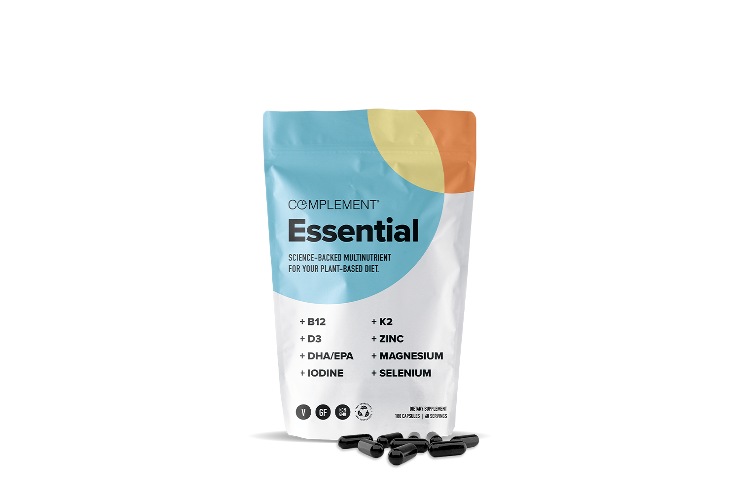 Complement Supplement Vegan Multivitamins & Omega-3s | Vegan Protein Powder | Complement