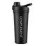 A matte black shaker bottle with a flip-top lid and the word COMPLEMENT printed vertically in white letters on the side.