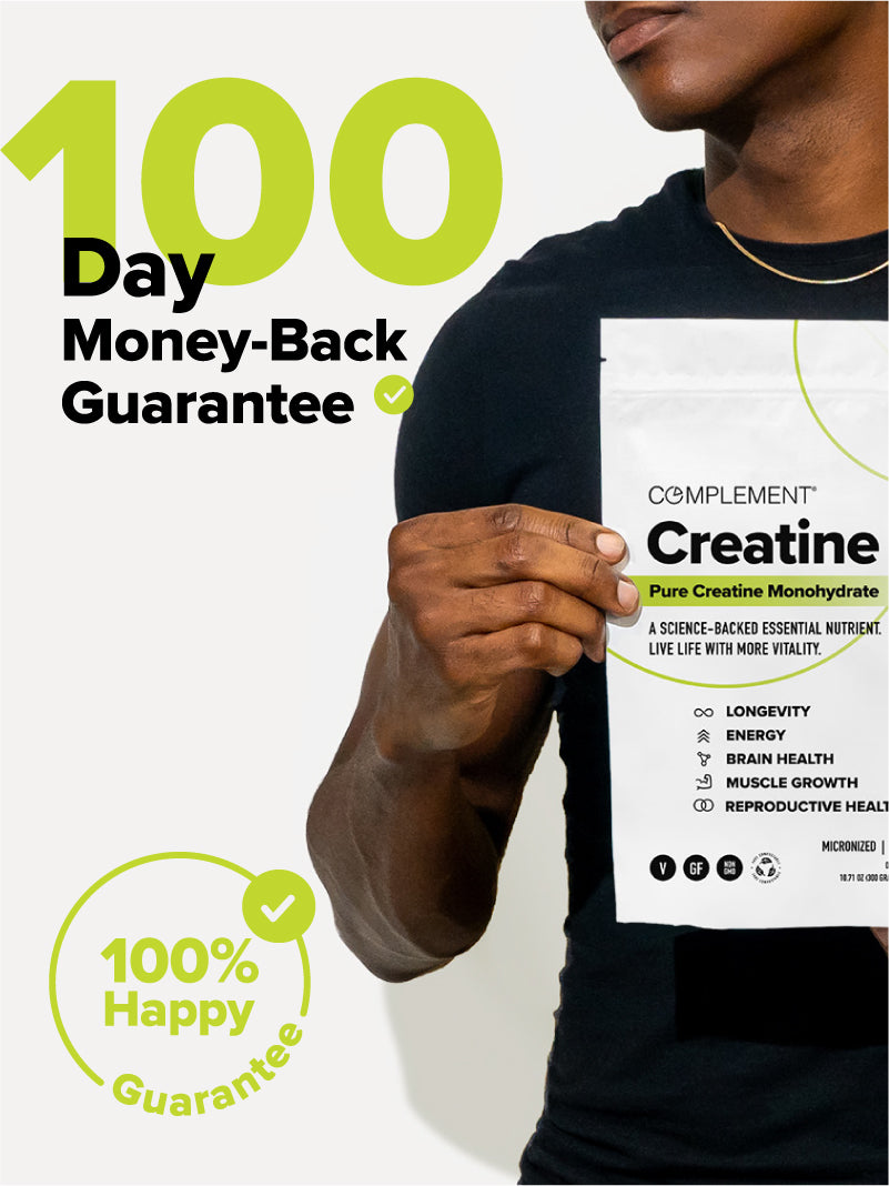 Creatine Complement Purest Creatine Monohydrate for Muscle Growth, Energy, and Longevity ...