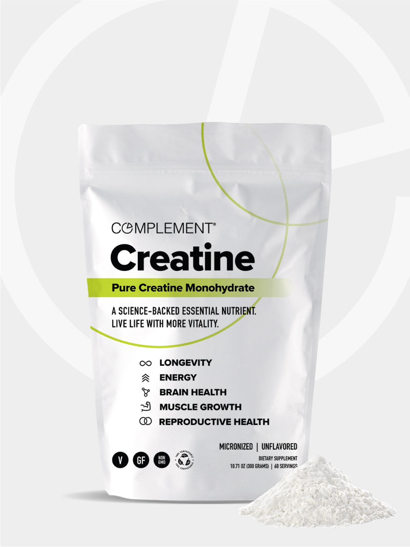Creatine Complement Purest Creatine Monohydrate for Muscle Growth, Energy, and Longevity ...