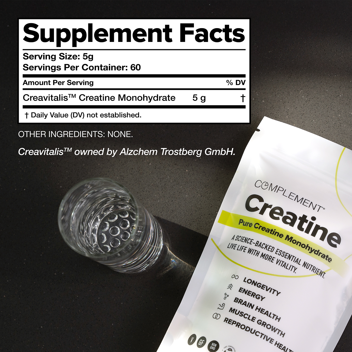 Pureform Creatine Purest Creatine Monohydrate for Muscle Growth, Energy, and Longevity ...