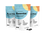 Three standing pouches labeled Supplement Essential with colorful blue, orange, and yellow design. Two black capsules are placed in front of the packages on a white background.