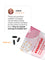 Image of a testimonial from Linda E. praising smooth, easy-to-swallow supplements next to a measurement of 19.05 mm. Below are three black capsules and a pink and white package labeled essential.