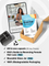 A product bundle featuring a guide titled Reversing Female Hair Loss, a package of Complement Essential capsules, a reusable glass jar, and biodegradable packaging. The guide and capsules are promoted as free offers.