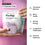 A person holds a Complement ForHer supplement pouch. Text indicates a serving size of 2 capsules daily, with benefits listed: hormonal balance, bone health, all-day energy, longevity, healthspan, and immune defenses.