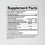 Supplement Facts label for a dietary supplement, listing serving size (2 vegan capsules), servings per container (60), nutrients (folate, boron, inositol, phosphatidylcholine), and other ingredients at the bottom.