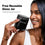 A smiling person holds up a black glass jar labeled COMPLEMENT. Text on the image reads: Free Reusable Glass Jar. Included with Subscription Starter Kit.