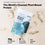 A bag of Complement COMPLEMENT® Strongevity Stack is shown on a light surface with powder scattered around, highlighting its plant-based formula, minimal ingredients, and rich nutrition.