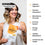 A smiling woman with shoulder-length hair holds a packet labeled “Gut Nurture.” Next to her, icons and text list benefits: optimal digestion, nutrient absorption, microbiome diversity, immune system, energy, metabolism, and heart health.