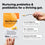 A hand holds a packet labeled Gut Nurture and another hand holds a spoonful of powder. Text highlights benefits: prebiotics, postbiotics, dietitian-backed, no live probiotics, and support for gut health.