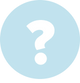 A sky-blue circle contains a white question mark in the center.