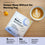 A COMPLEMENT® Energy Stack packet from Complement, a latte with latte art, turmeric powder, and text highlighting deeper sleep benefits, adaptogens, no sleep aids, and an optimized formula are arranged on a wooden table.