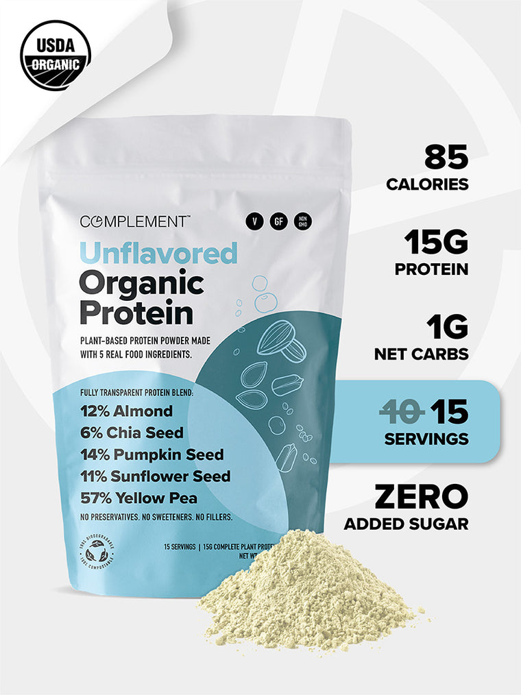 Unflavored Organic Protein - 15 Serving