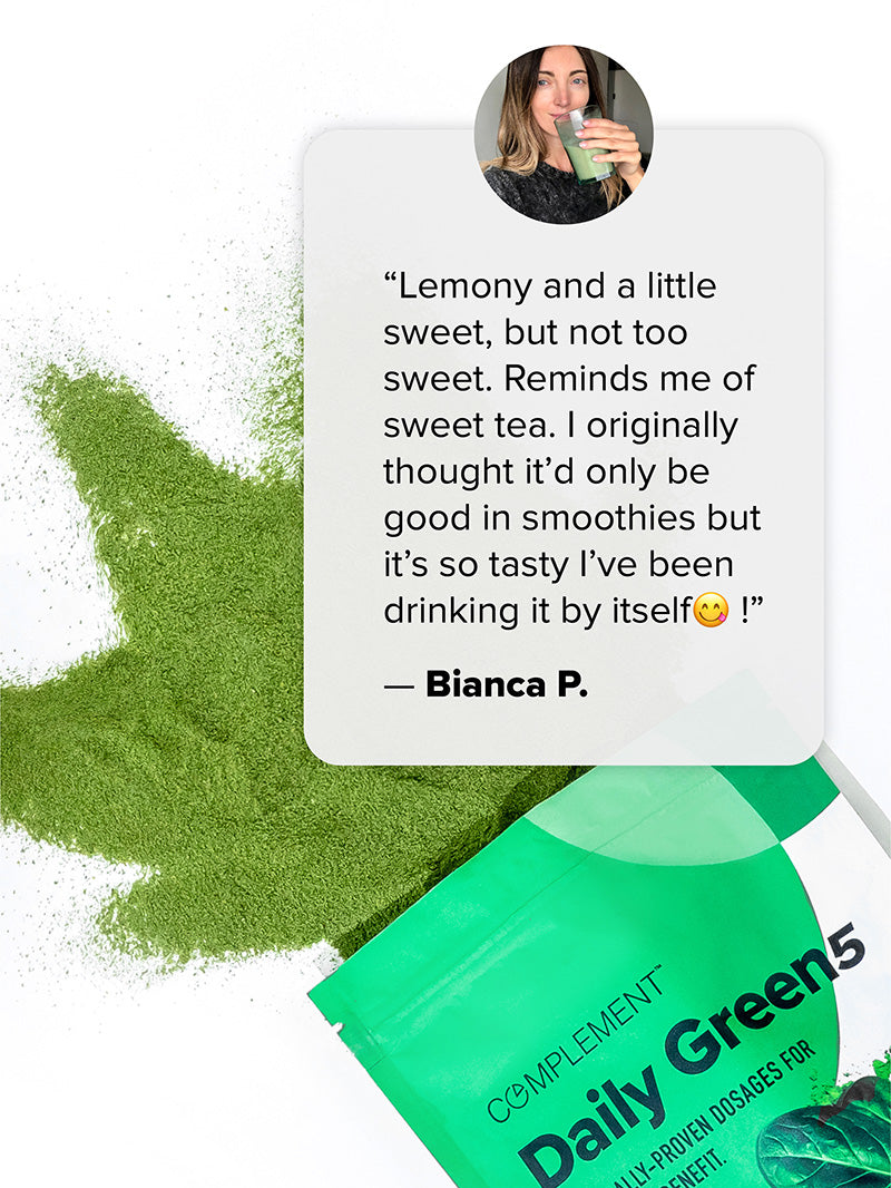 Bianca P. Testimonial Said: Lemony and a liuttle sweet, but not too sweet. Reminds me of sweet tea. I originally thought it'd only be good in smoothies but it's so tasty I've  been drinking it by itself!
