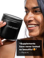 Matte Black Refillable Glass Jar